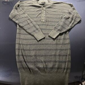 Prana Dress Women's Size Medium Milani Henley Thermal Waffle Knit Cotton Wool